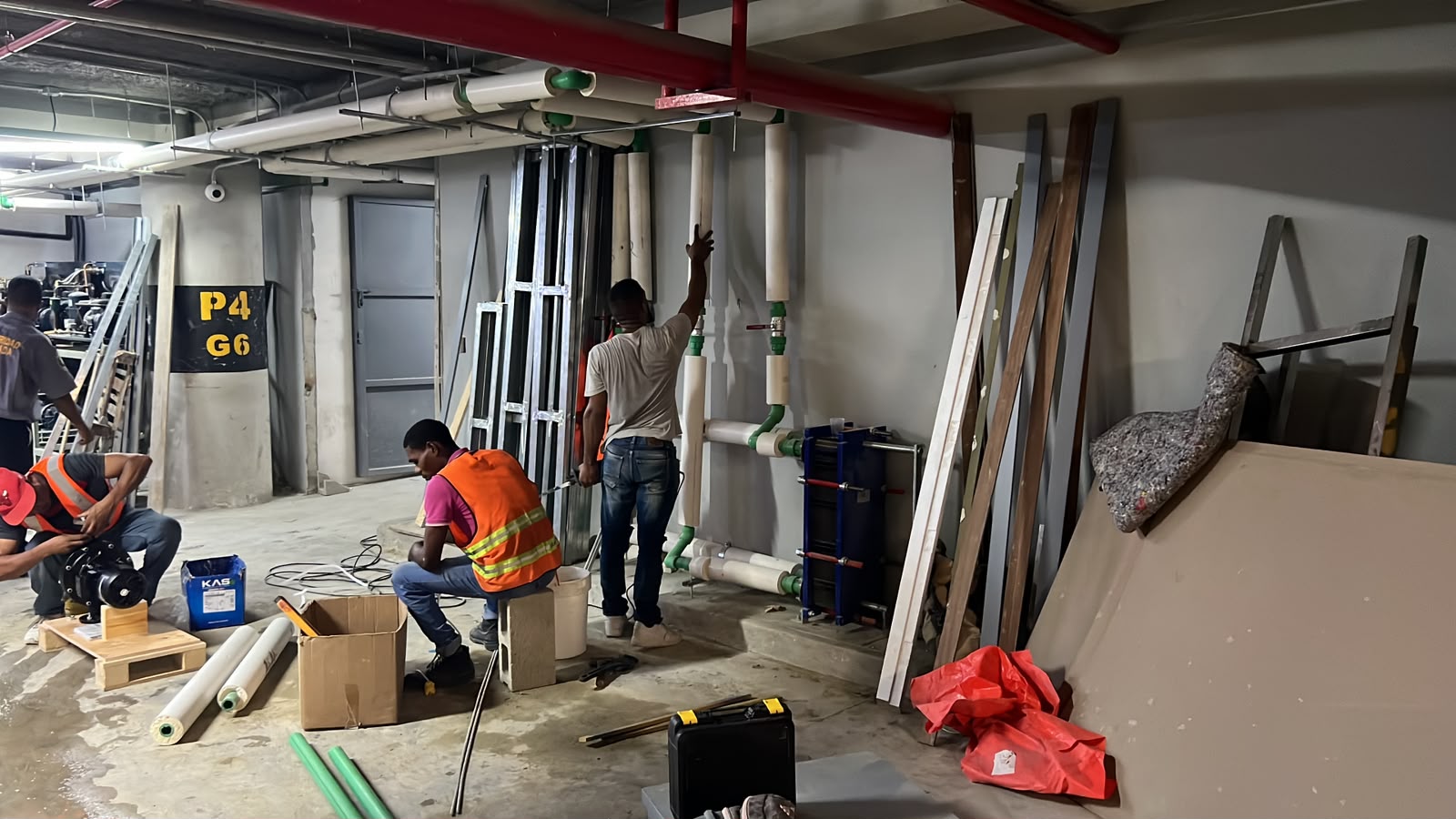 Conexión de sistema de plomería interior